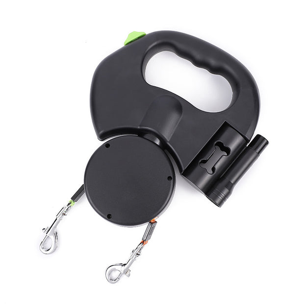 Double dog walking leash