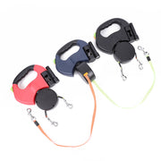 Double dog walking leash